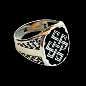 The Tibetan Endless Knot 925 sterling silver ring