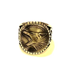 Alpha's Mark – Wolf 925 sterling silver signet ring