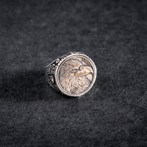 Sky Sovereign - American eagle 925 sterling silver signet ring