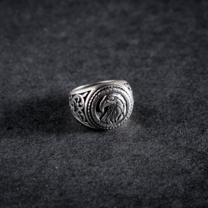 Horizon Seeker – Golden Eagle 925 sterling silver vision ring